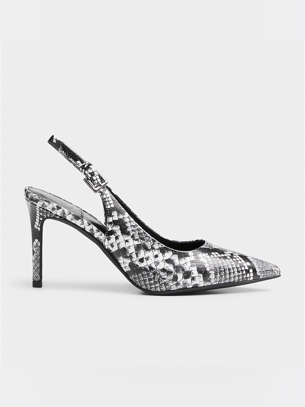 Jeffrey Campbell Kienna Snakeskin Leather Slingback Pumps 9 Brand New In Box